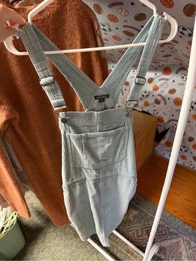 wild fable Sage Green Corduroy Overall Dress